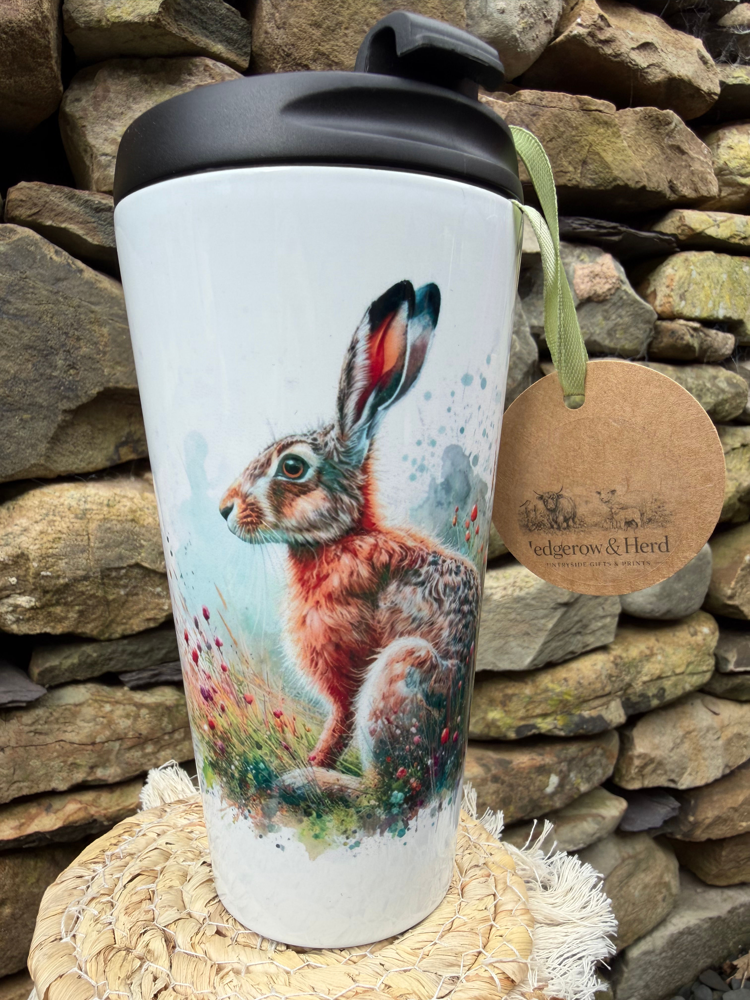 Field hare travel mug 
