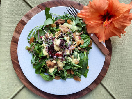 Recette de salade de seitan et d'agrumes