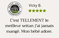 C'est TELLEMENT le meilleur seitan j'ai mangé. Mon bébé adore.
