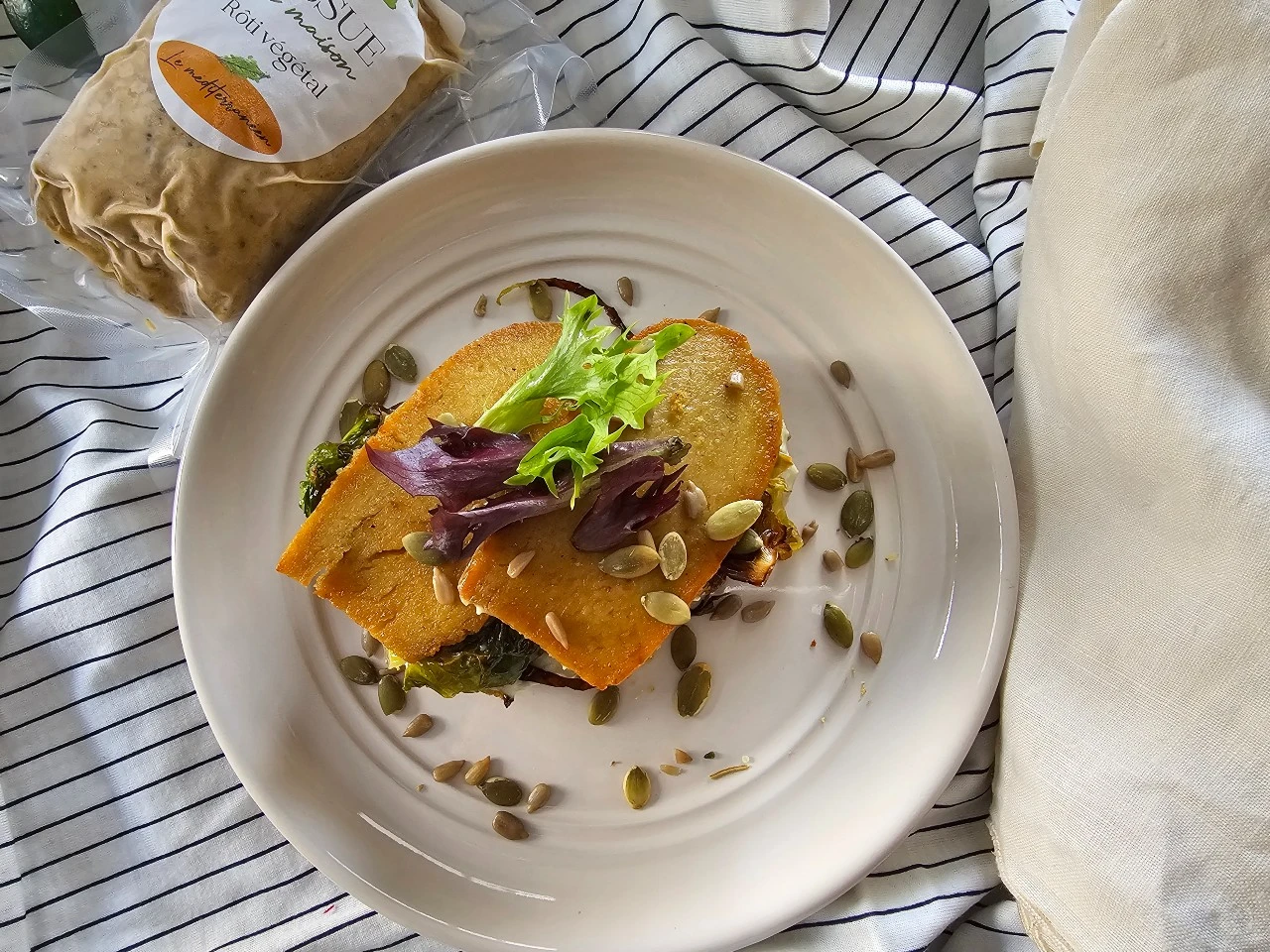 Excellente recette mettant en vedette notre rôti végétal sans gluten