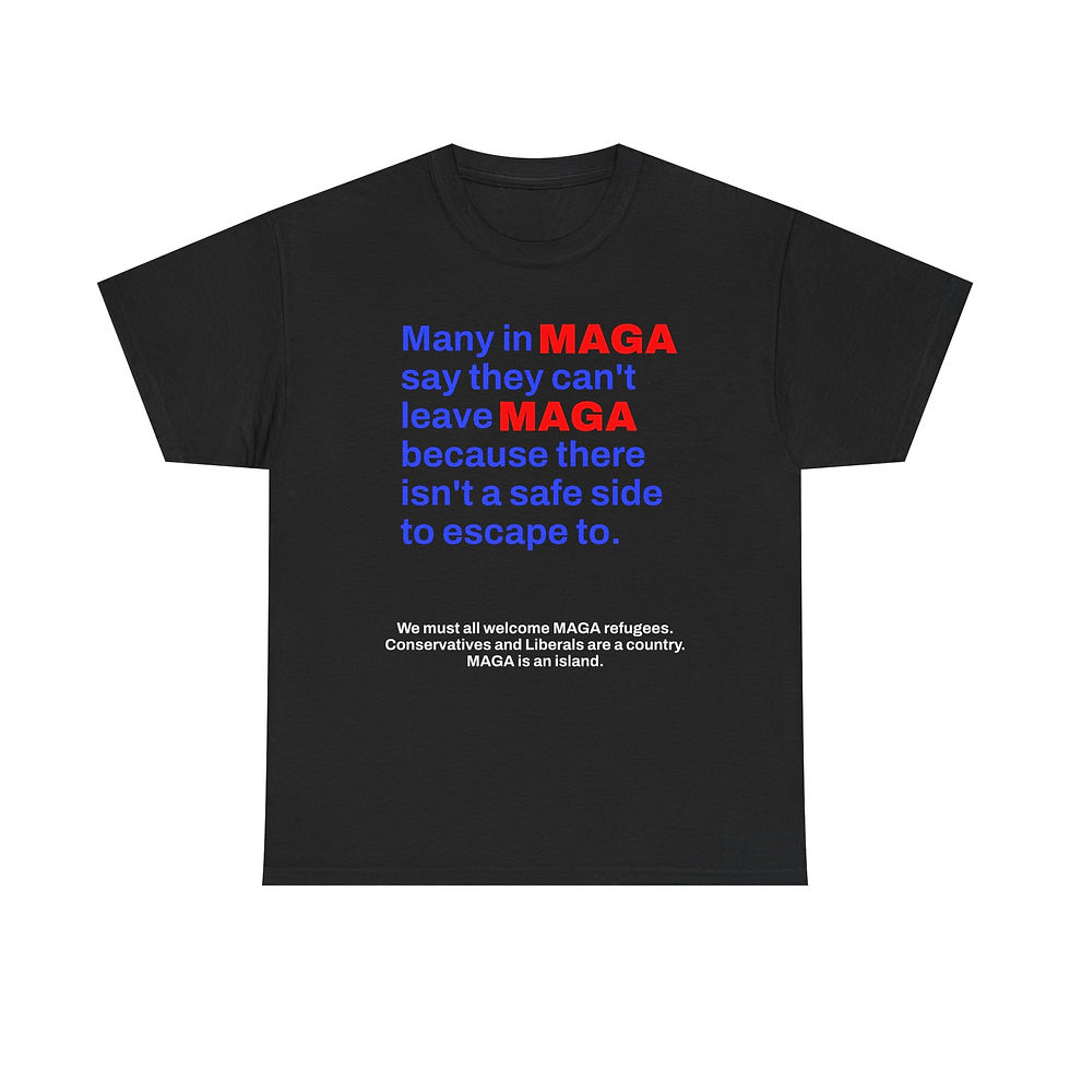 Thumbnail: ReUnited Heavy Cotton Tee - MAGA Refugees