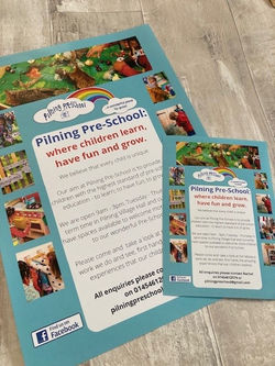 Posters and Flyers Pilning Pre-School