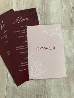 Wedding Menus Richard 1