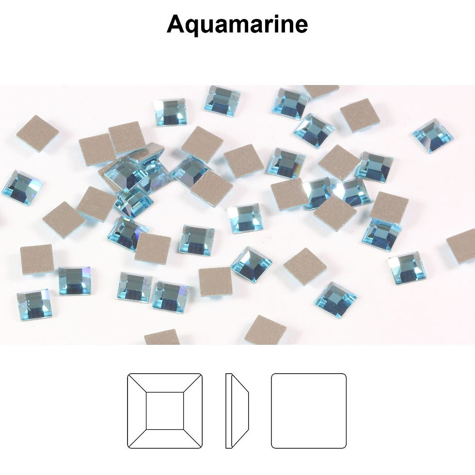 Timantit SW Square Aquamarine (3mm)
