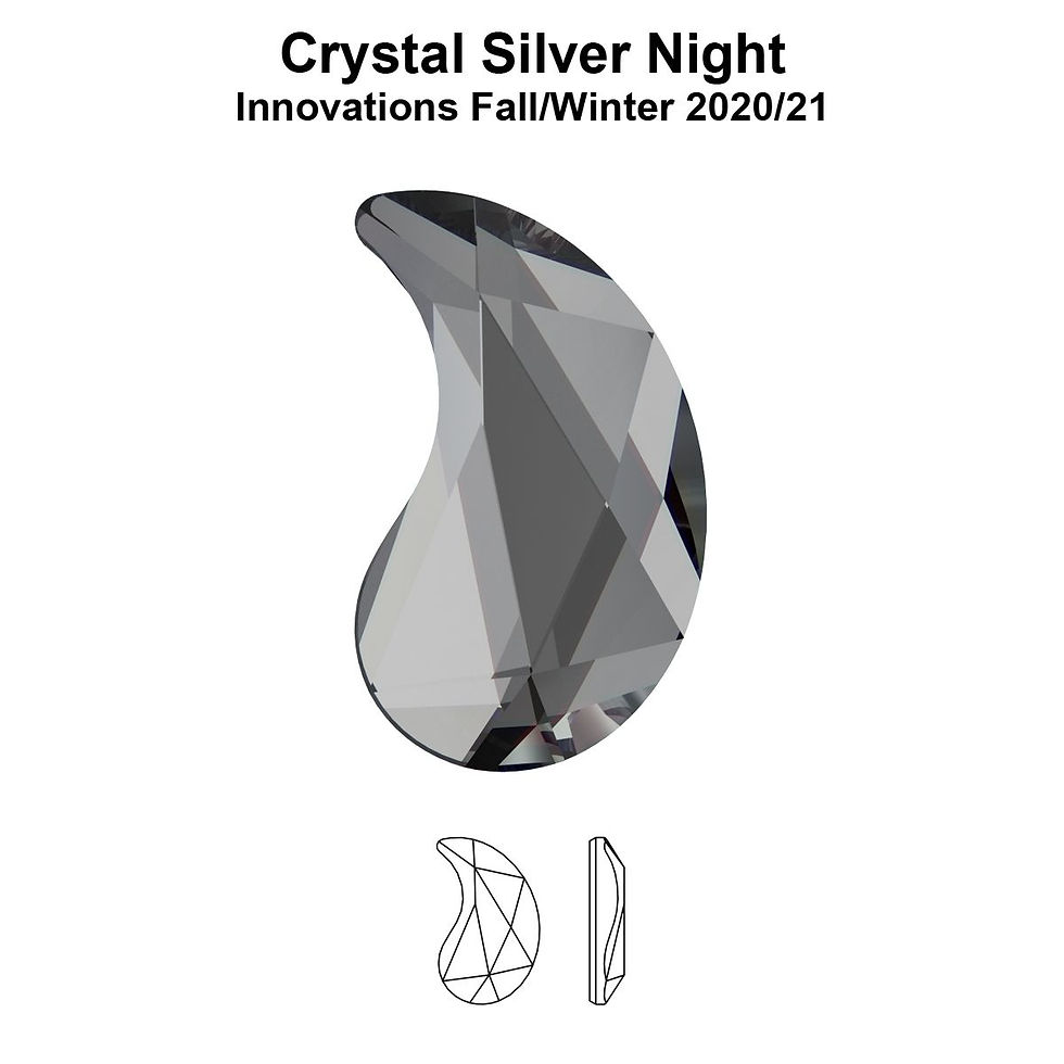 Timantit Paisley Silver Night Y 6x3,7mm