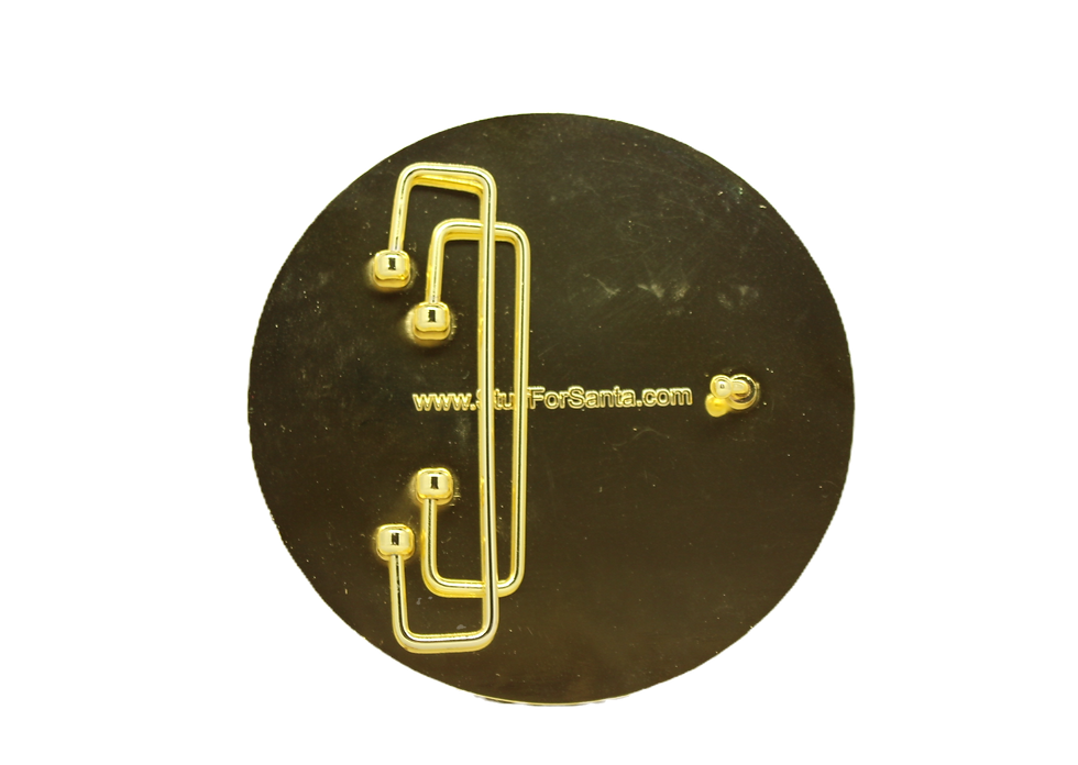 Thumbnail: SANTA Round Buckle- Gold