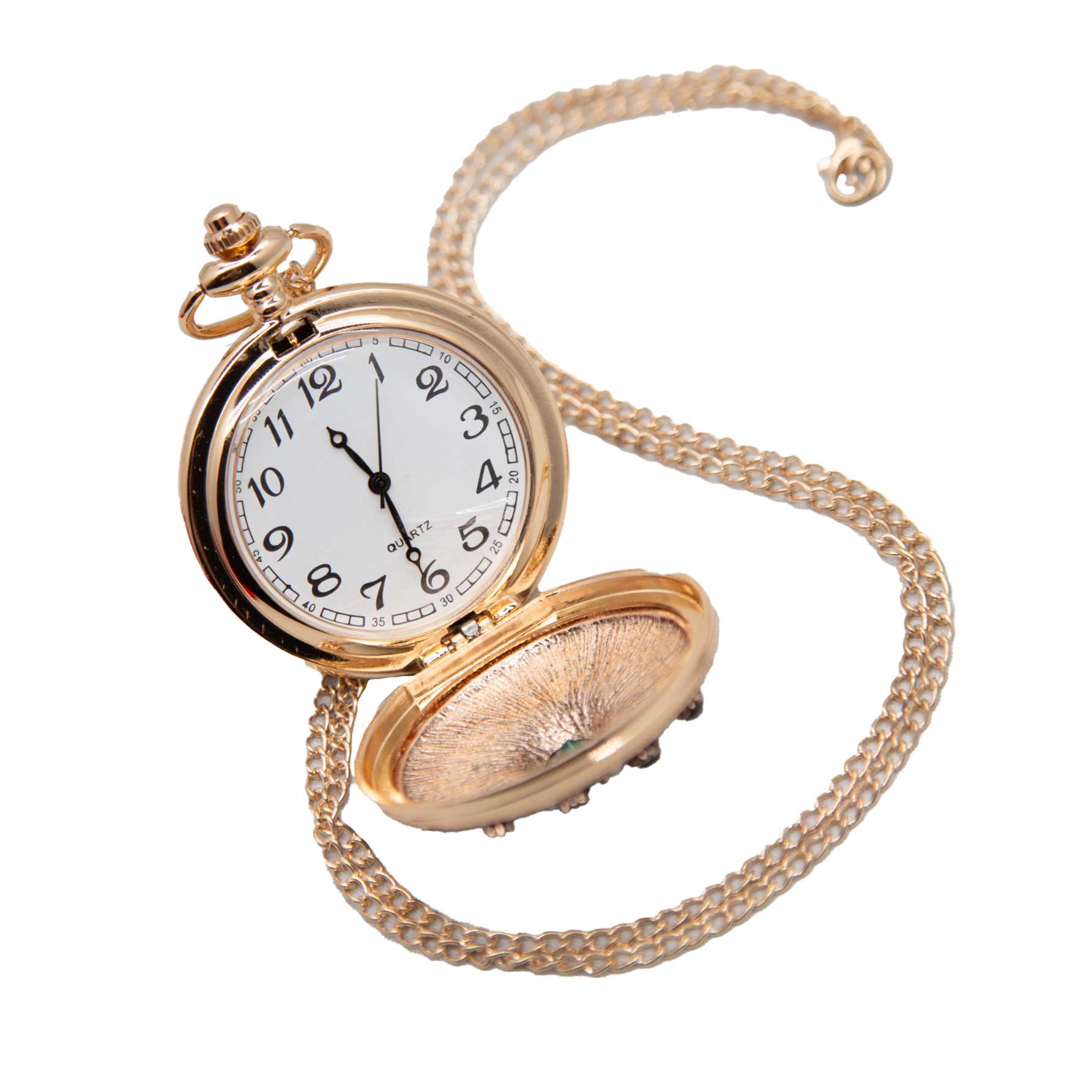 Jeweled Pocket Watch with Pouch