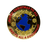 Thumbnail: Belt Buckle: Round Santa North Pole Red (5.5)