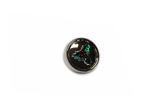 Thumbnail: Holly Buttons (5pc)