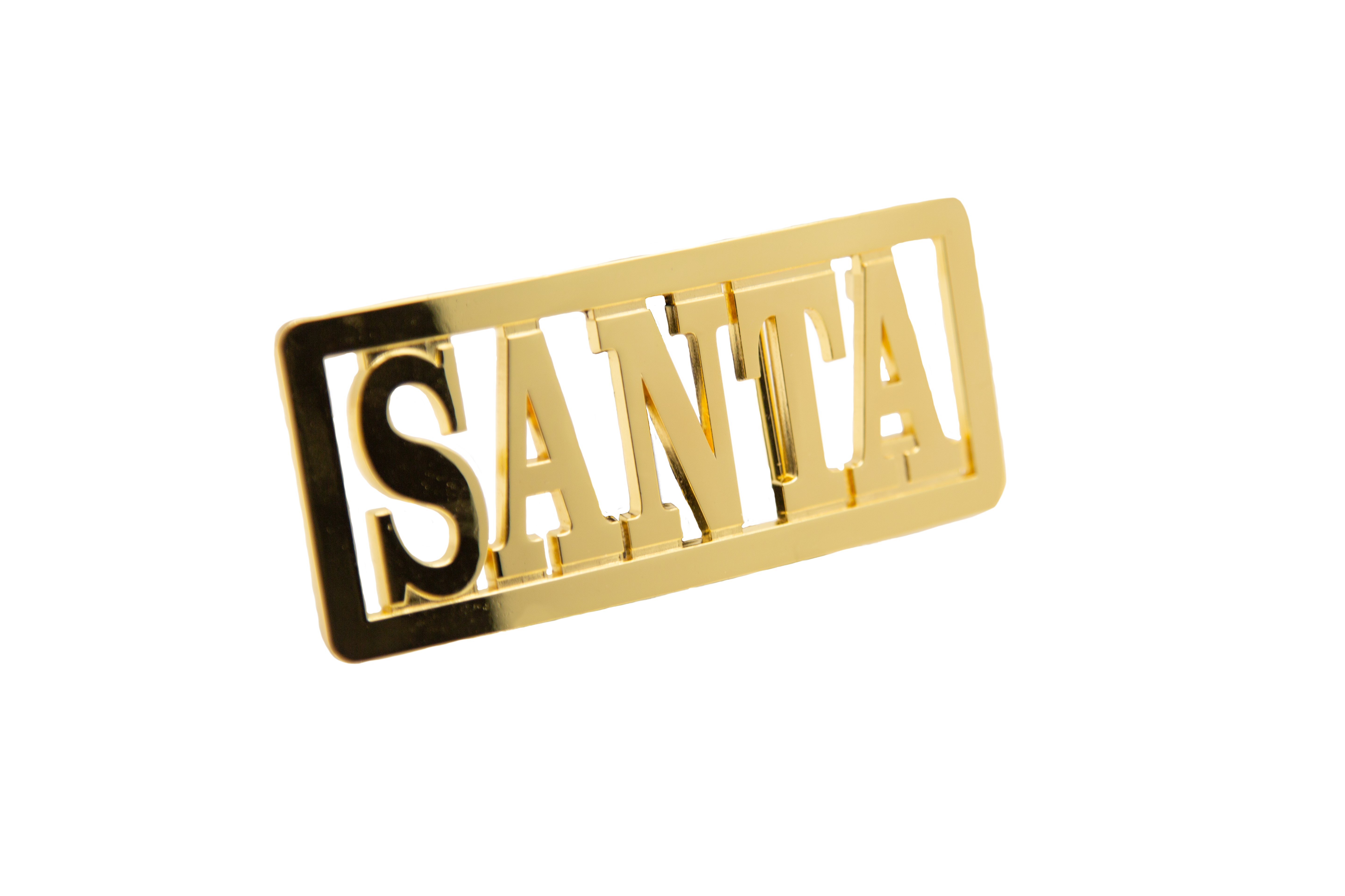 Casual Belt Buckle Santa Gold Color