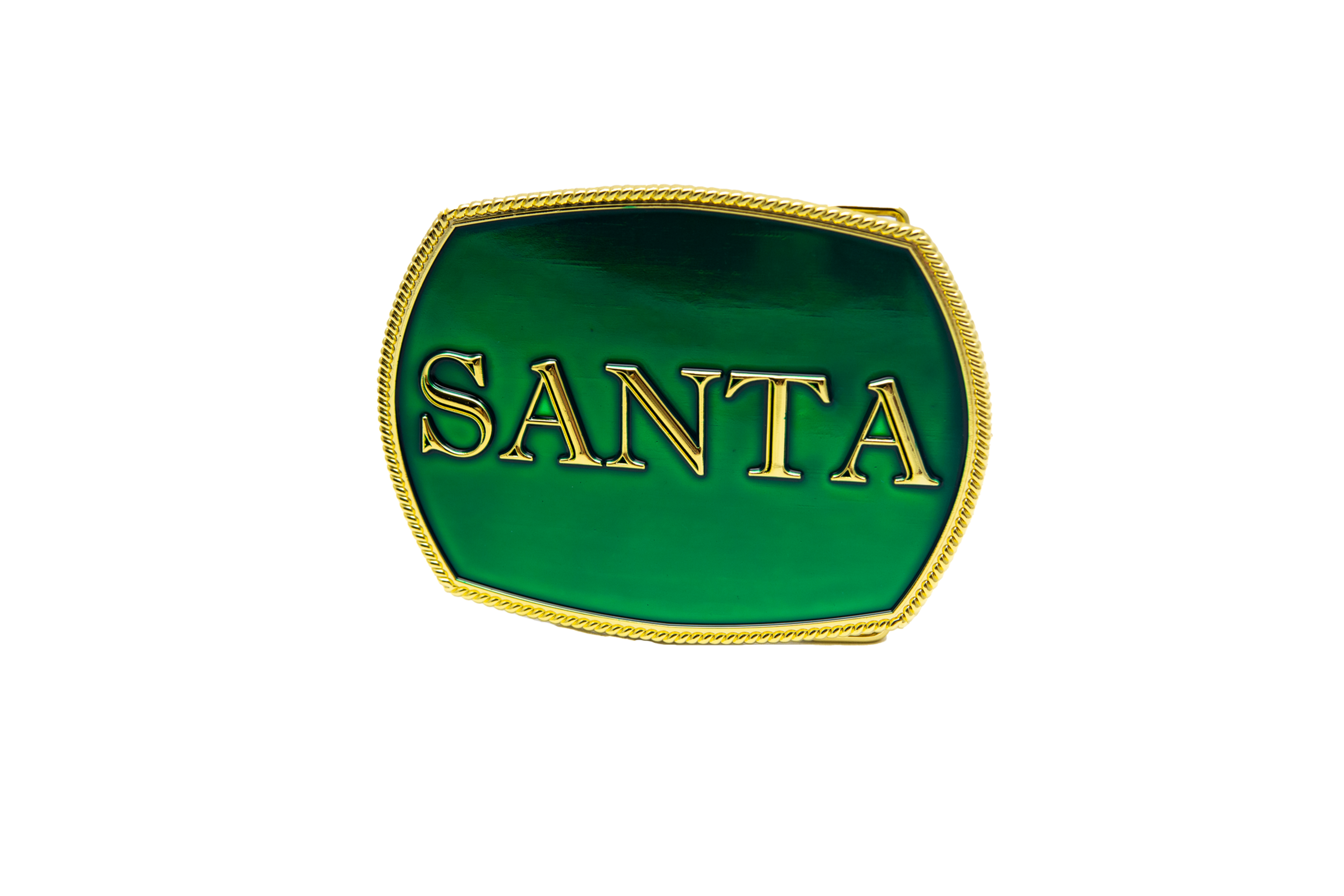 50 SERIES - Santa Buckle, Gold/Green