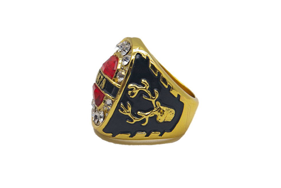 Thumbnail: Gold Santa Men Ring Size 10