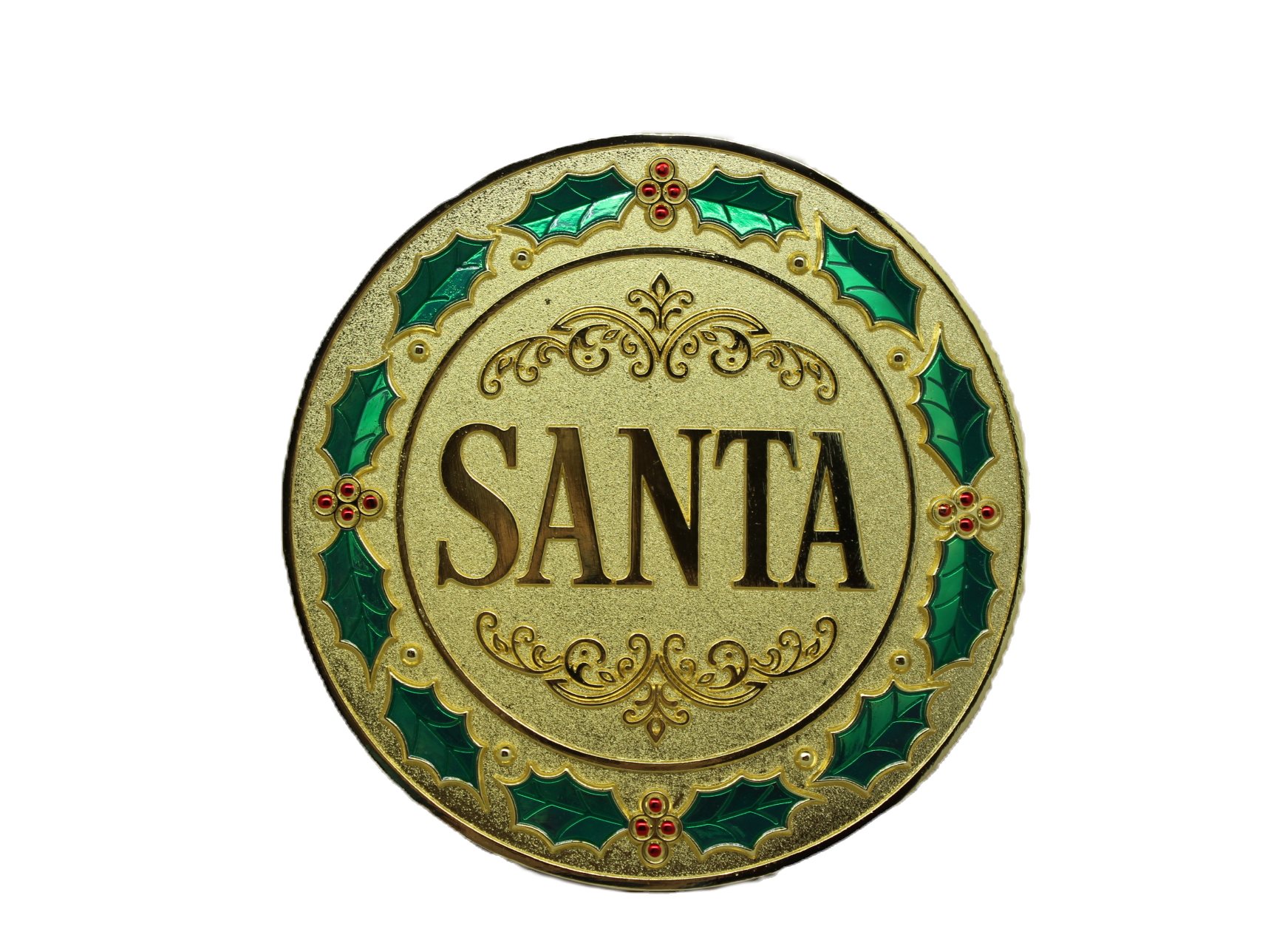 SANTA Round Buckle- Gold