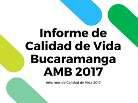 Informe de Calidad de Vida Bucaramanga AMB 2017