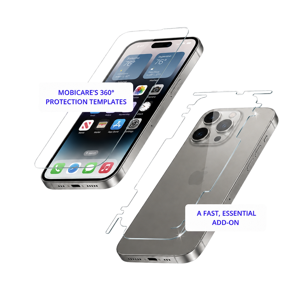 Mobile phone showing 360 screen protection