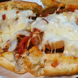 Sausage & Peppers Parm Hero