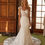 Thumbnail: NOX1033-Bow Draped Straps Embroidered Mermaid Bridal Gown