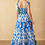 Thumbnail: Printed woven maxi dress featuring straight neckline