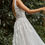 Thumbnail: ZI9000-Dandelion V-neck A-line Wedding Dress Semi Illusion Bodice