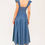 Thumbnail: Chambray midi dress featuring square neckline