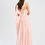Thumbnail: Qianna Baby Pink Peplum Top Drop Waist Gown