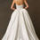 Thumbnail: Strapless Sweetheart A Line Mikado Wedding Gown