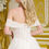 Thumbnail: Off Shoulder Sweetheart Lace Illusion Wedding Gown