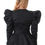 Thumbnail: T-03104-2CLRS-SOLID PATTERN LONG SLEEVE PUFFY RUCHED SHOULDER WAIST TIE PEPLUM F