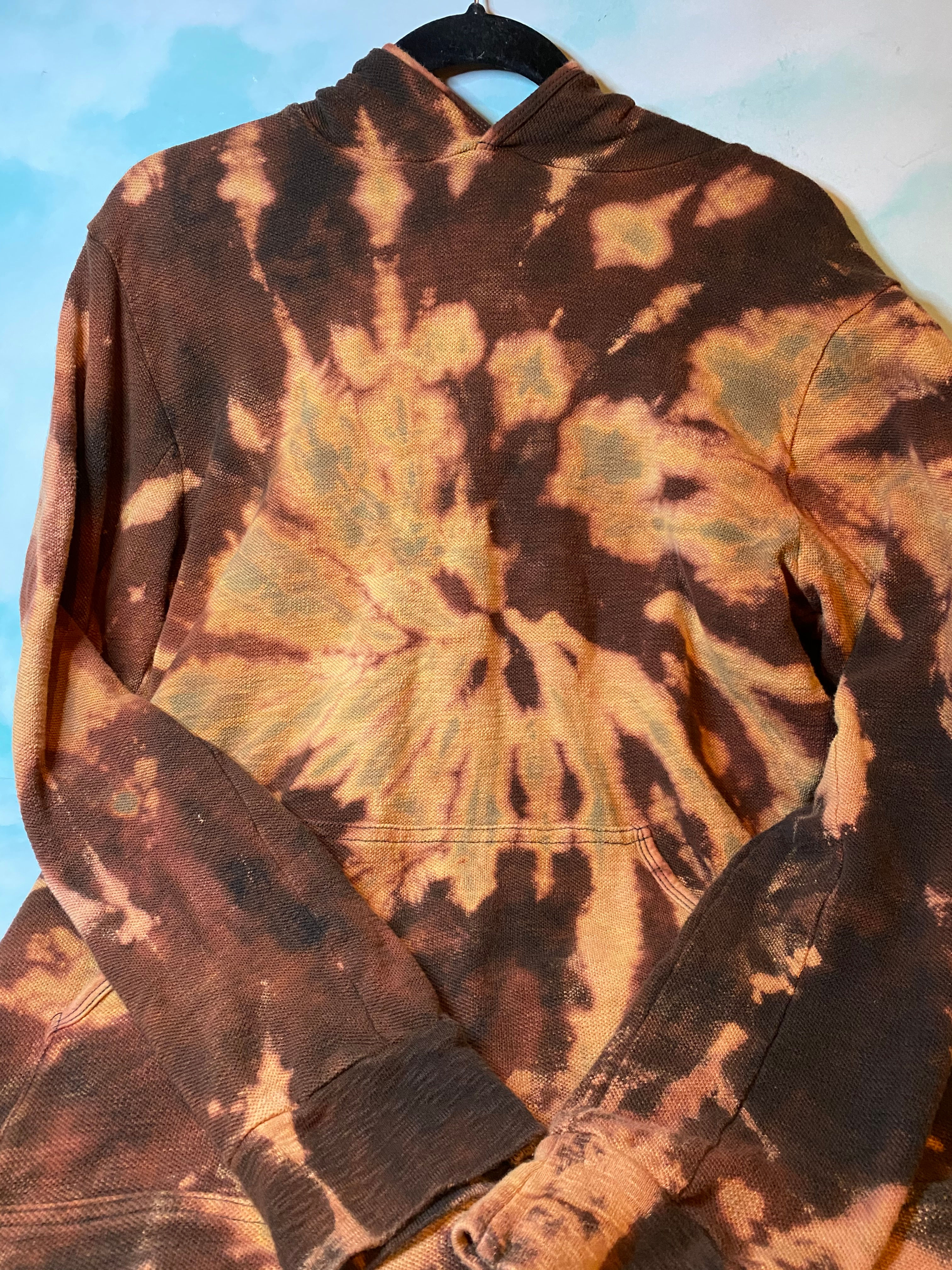 Bleached Knit Hoodie