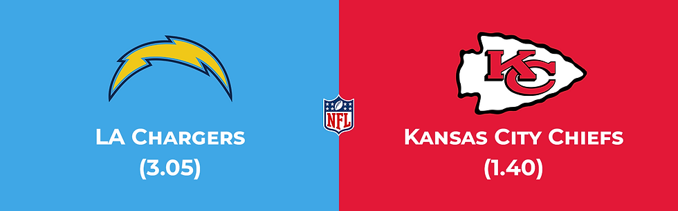 Sunday Football Los Angeles Chargers vs Kansas City Chiefs