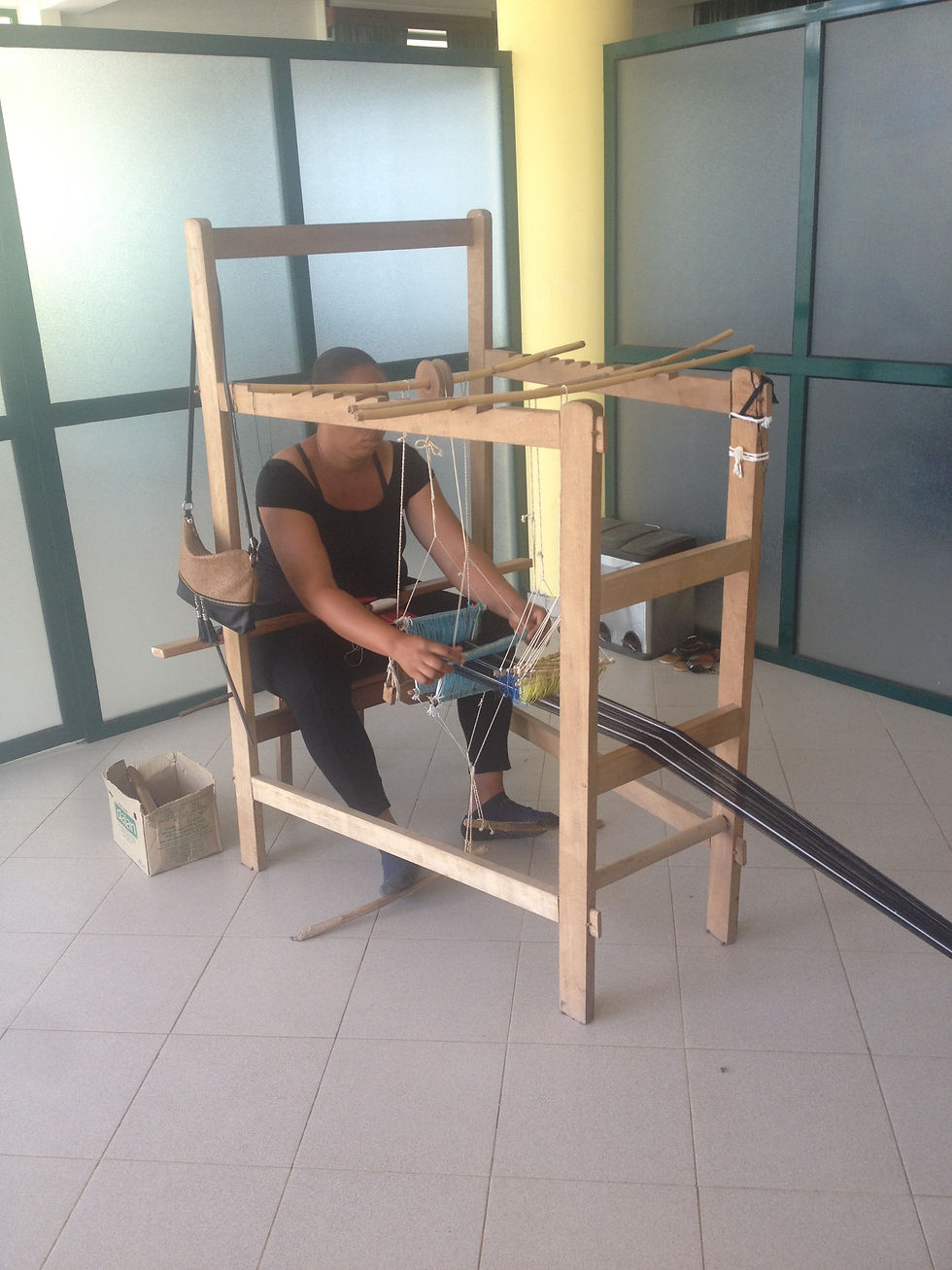 Capeverdean traditional weaving