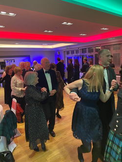 Dancing the Céilidh at Burns Night Supper