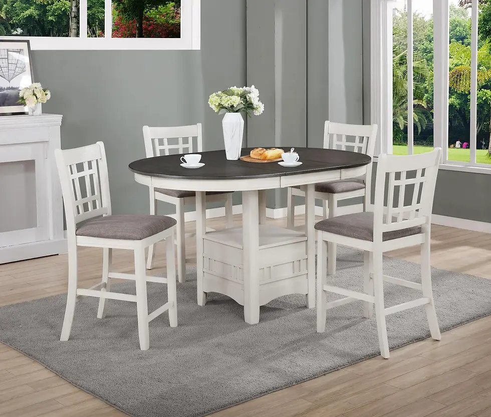 Hartwell Chalk Grey Counter Height