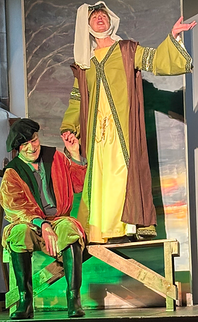 Margery Kempe with husband John (photo V Bunting)