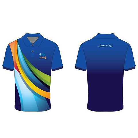 Custom Dye Sublimation Performance Polo Shirt Very Exciting