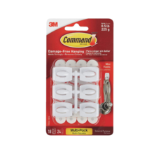 3M Command White Mini Hooks (6/Pack)