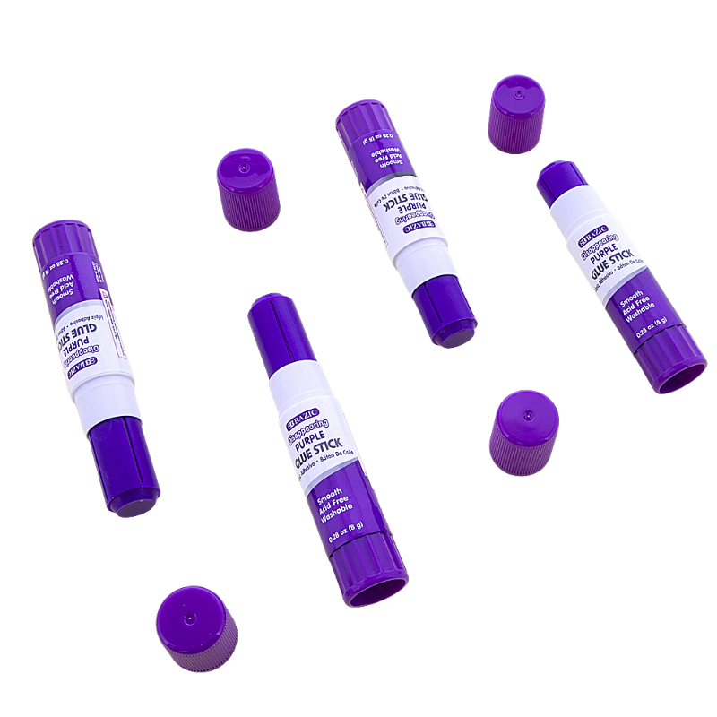 BAZIC 0.28 Oz (8g) Washable Disappearing Purple Glue Stick