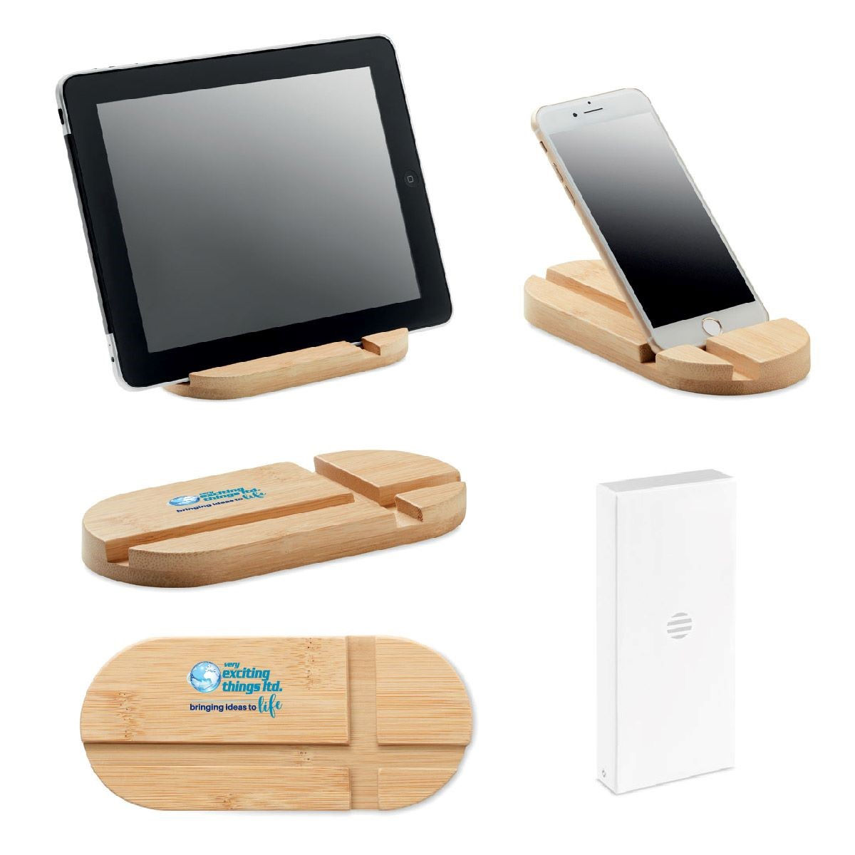 Robin Bamboo Tablet Or Smartphone Stand
