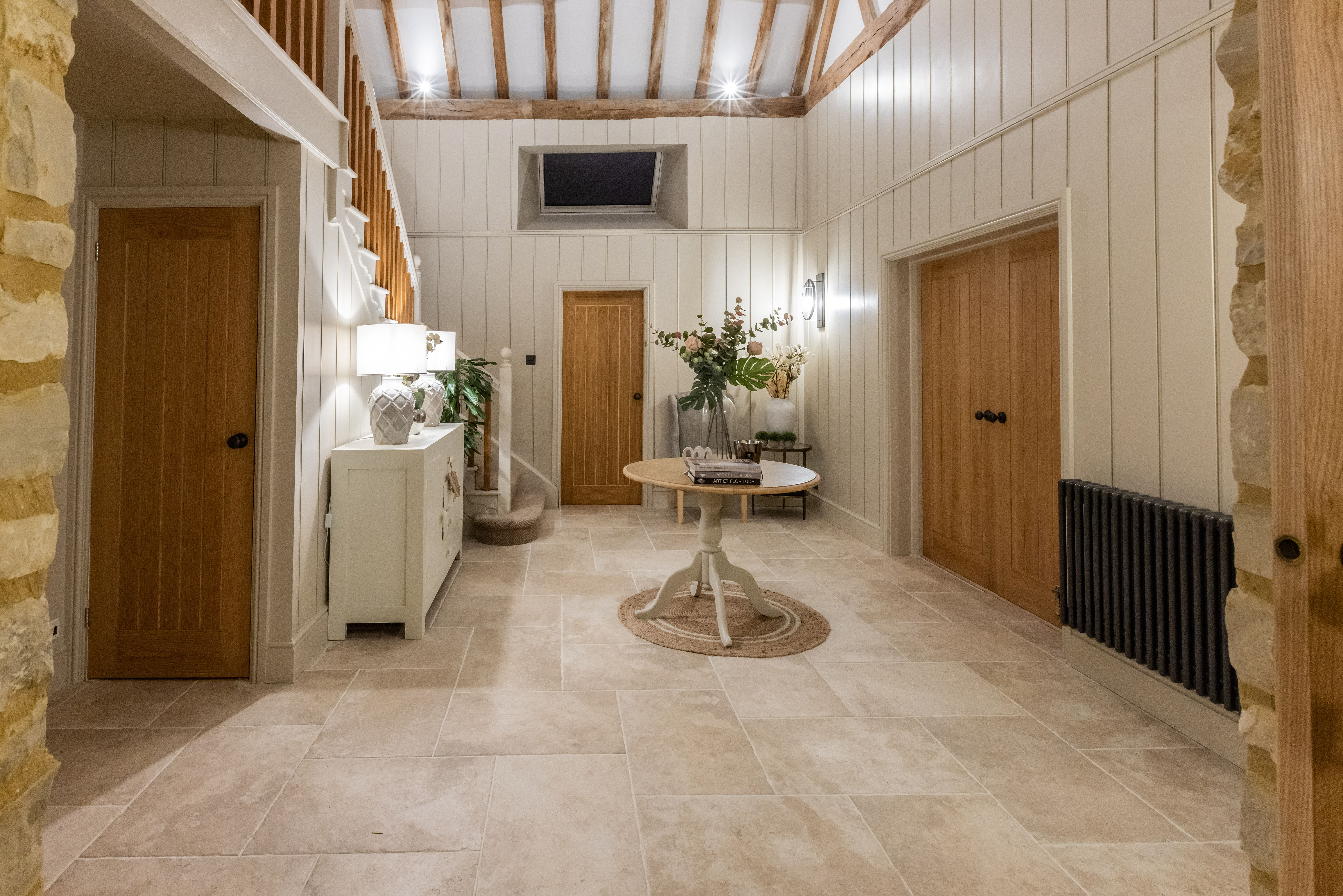 Enderby Cream Tumbled Tiles 440x660x10mm Internal (Pk4) 1.16m2