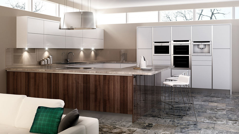 Chippendale Pure White Kitchen By Kuche & Bagno