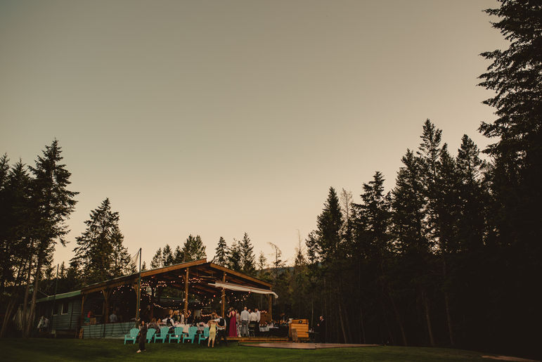 View of the at the Cantina at Spur Valley Golf Resort in the evening