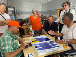 Backgammon game between Jurgen Orlowski & Philippe Quiboeuf