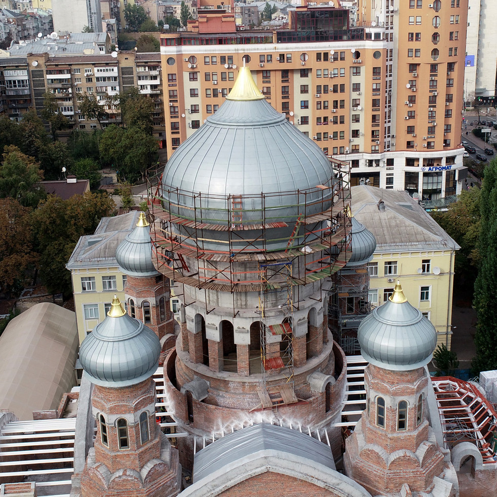 cathedral domes in the production stage