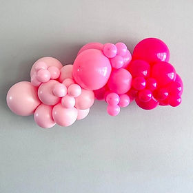 Pink grab-and-go balloon garland