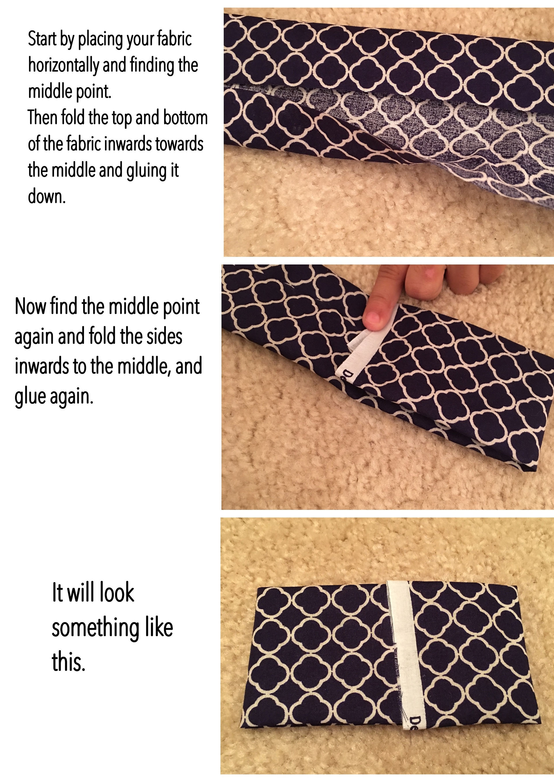 Start with the bigger rectangle