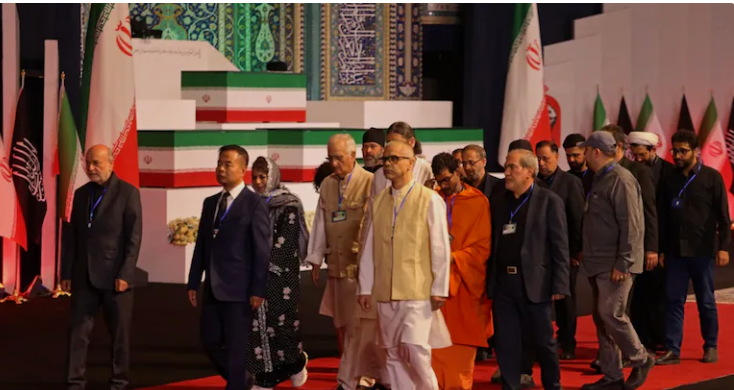 The Iranian Embassy thanked the Indian government, delegation and community for participating in the funeral ceremonies