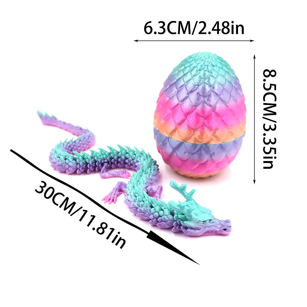 Thumbnail:  Christmas Gift Toy 3D Printed Chinese Dragon 