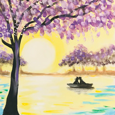 Lovers in a boat