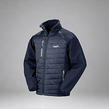 Navy Blue Zero Gravity Jacket with quilted front panel.