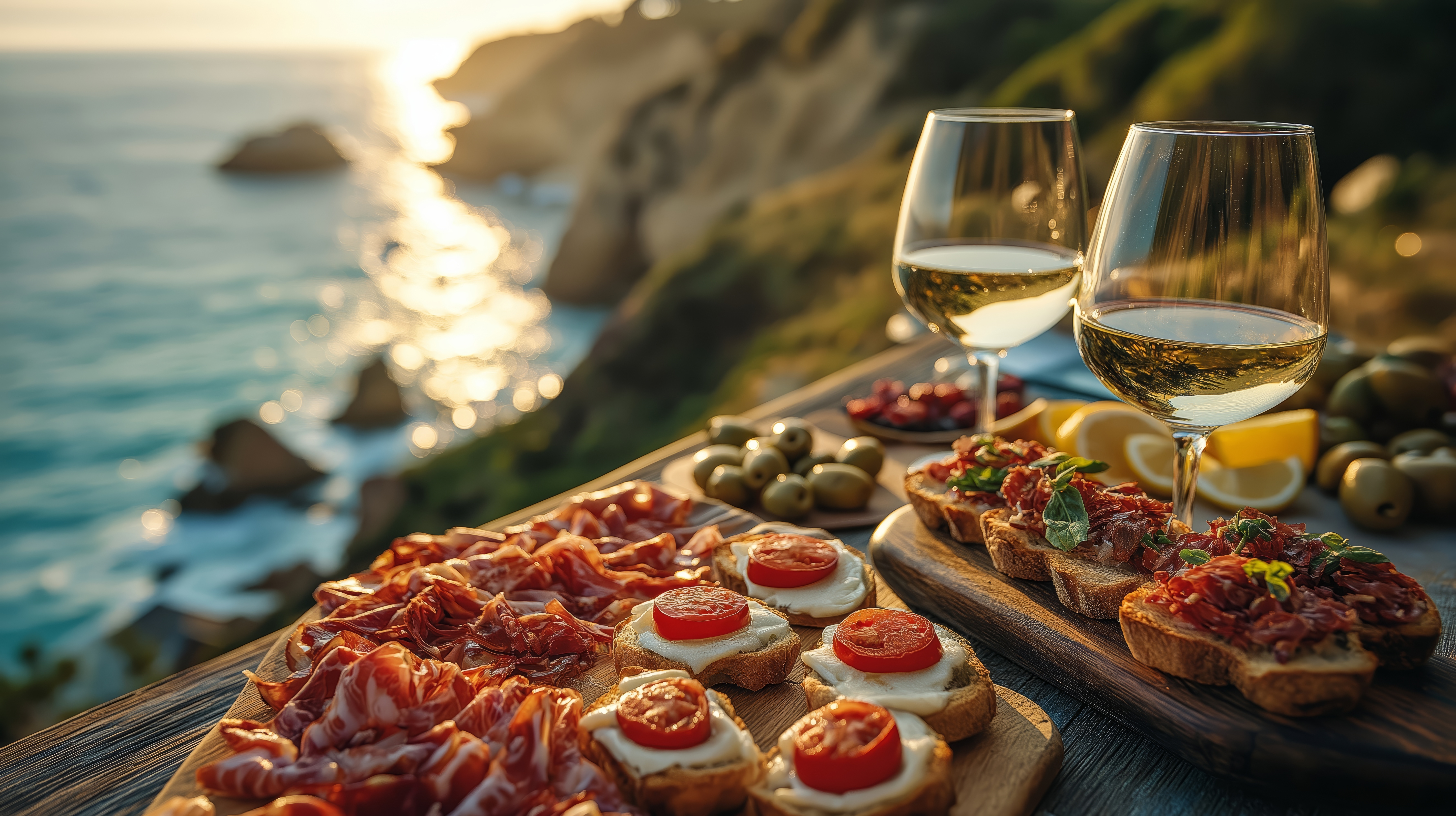Arranged Food and Objects